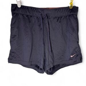 Womens Nike Dark Purple Shorts Pink Waistband Size XS Sporty Athleisure Athletic